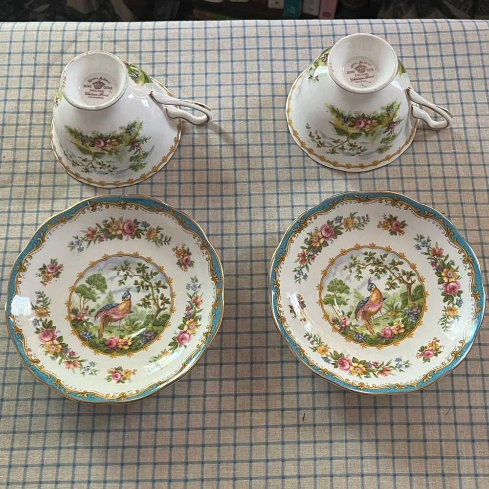 Royal Albert Chelsea Bird Tea Cups